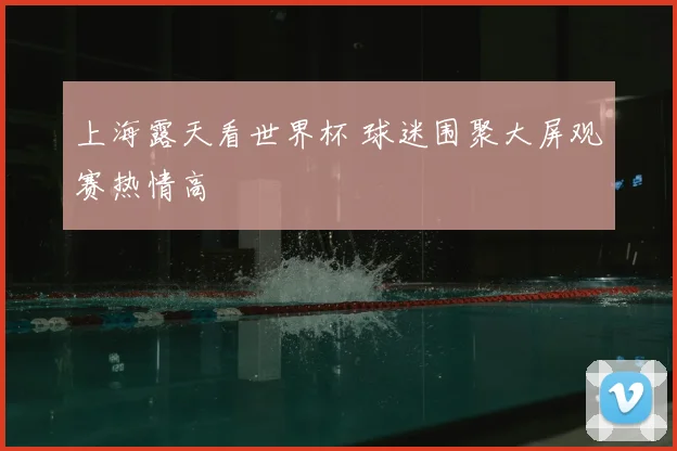 上海露天看世界杯 球迷围聚大屏观赛热情高