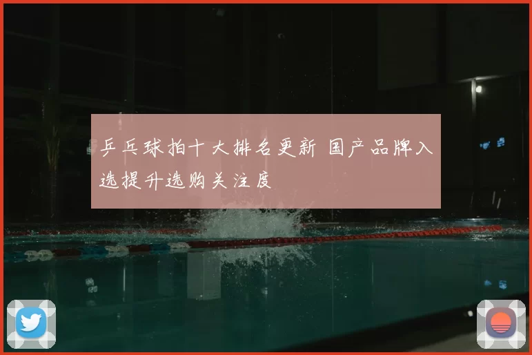 乒乓球拍十大排名更新 国产品牌入选提升选购关注度